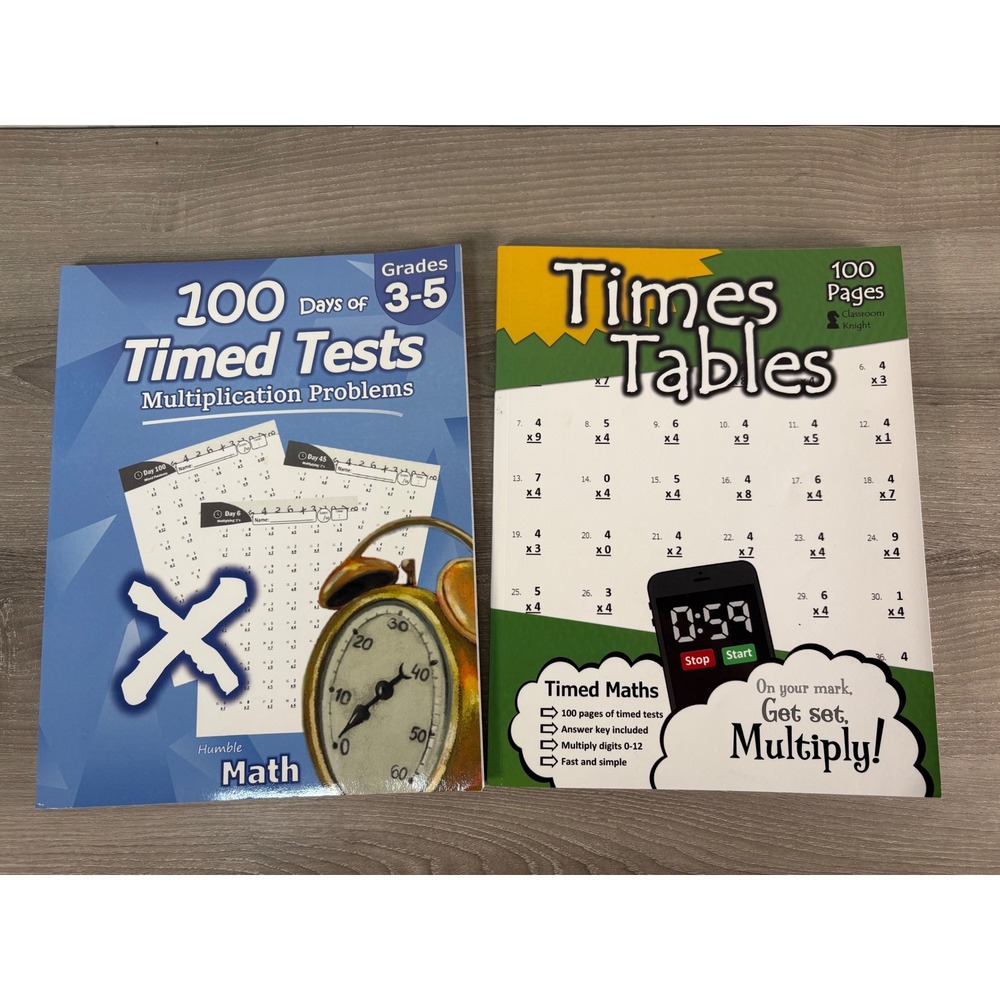 Humble Math‎ 100 Days of Timed Tests Multiplication Problems and Times Tables